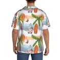 thumbnail image 3 of Fotbe Gnome and Surfing Camisa Estampada de Manga Corta para Hombre, Casual de Verano, Estilo Playero, Sin Arrugas-Large, 3 of 5
