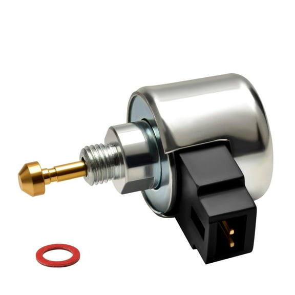NATEFEMIN Fuel Shut Off Solenoid M153069 for John Deere Lawn Mowers Tractors Carburetor Metal Plastic Easy Install