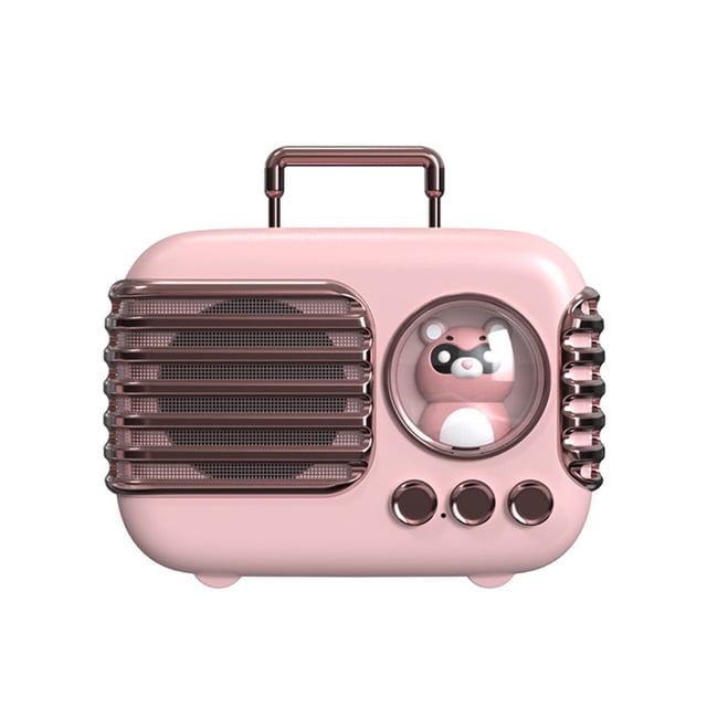 Mini altavoz Bluetooth portátil para equipaje, adorable, pequeño, estéreo, creativo, dibujos animados, lindo