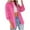 Hot Pink, variant on Oversized Denim Jacket Women Ripped Jean Jackets Trendy Button Up Long Sleeve Denim Shirt Jean Shacket Coat with Pockets