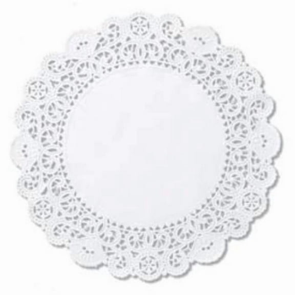 Lagasse B567485 8 in. Cambridge Lace Doilies Round - White - 1000 Count
