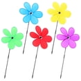 thumbnail image 6 of 5pcs Flower Windmill Spinners Garden Pinwheel Outdoor Decoration, 6 of 7
