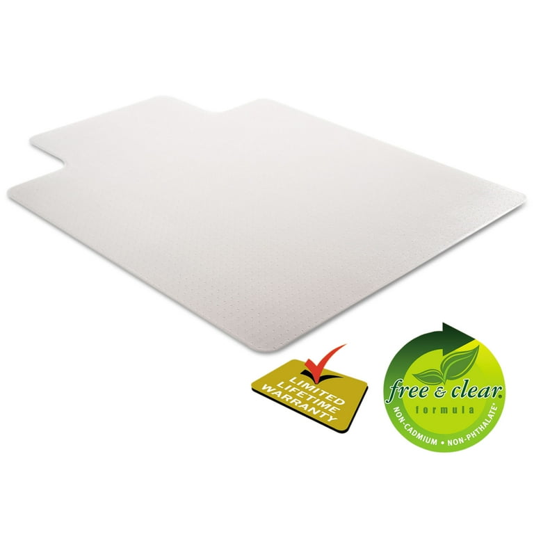 DuraMat Moderate Use Chair Mat for Low Pile Carpet, 45 x 53, Wide Lipped, Clear DuraMat Moderate Use Chair Mat for Low Pile Carpet, 45 x 53, Wide Lipped, Clear