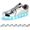 thumbnail image 6 of USB-Rechargeable Illuminated Sneakers for Adult  - Phosphorescent Trim Details for Enhanced Night Visibility, 6 of 9