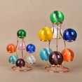 thumbnail image 1 of Asiento de metal con siete bolas, base de bola de cristal, soporte de ojo de gato, adornos creativos de escritorio para la entrada del hogar, decoraciones con múltiples bolas, 1 of 5