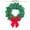Green 2, variant on Jwshufel Christmas Car Wreath Lights Christmas Decorations Christmas Lights Mounts Grille Led Lights Ties Waterproof Case Easy Install Adds Festive Cheer The Holiday Season 13.8In Green