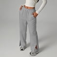 thumbnail image 6 of CAIXIA Wide Leg Sweatpants for Girls Boys Elastic Waist Baggy Side Split Trousers Pull On Cozy Casual Athletic Pockets Kids Pants Clothes, 6 of 9