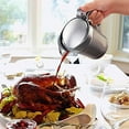 thumbnail image 2 of 304 Stainless Steel Double Insulated Gravy Boat 16 oz with Hinged Lid,Sauce Jug and Steak Sauce Pot Double Walled Insulated Thermal (16 oz/450ml), 2 of 6