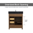 thumbnail image 5 of DELUXE LIVING 30" Bathroom Vanities with Sink, Fully Assembled Farmhouse Freestanding Storage Vanity&nbsp;Cabinet, Brown Oak, 5 of 8
