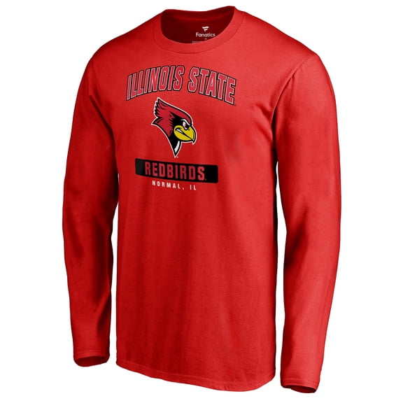Men's Red Illinois State Redbirds Campus Icon Long Sleeve T-Shirt
