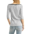 thumbnail image 3 of Faded Glory Boatneck Top Stripe, 3 of 3