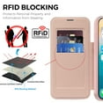 thumbnail image 2 of Allytechgroup Magnetic Wallet Case for Apple iPhone 17 Pro Max, RFID Blocking PU Leather Clear Back Cover Compatible with Magsafe Wireless Charging Anti-Scratch Case for iPhone 17 Pro Max,Pink, 2 of 7
