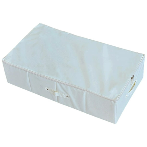 GOOHOCHY Bolsa de almacenamiento de ropa plegable debajo de la cama con cremallera, organizador de ropa y colcha, organizador de armario