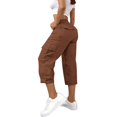 thumbnail image 2 of Cargo Pants For Women，Baggy Cargo Pants Women Parachute Pants Casual Pants For Women High Rise Cargo Pants Hiking Pants Capri Sweatpants Womens Streetwear Military Pants Work Pants XL, 2 of 7