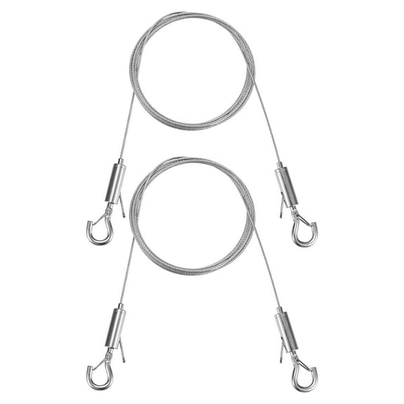 Uxcell 2-Pack Adjustable Picture Hanging Wire, 6.6ft x 0.06"( L x Dia ) Mirror Hanging Wire, Picture Hanging Wire Kit, Picture Frame Wire