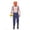 Men_A1, variant on Halloween Family Matching Costume Sets, Pumpkin Head Mask with Striped Shirt and Suspender Pants, Parent-Kids Scarecrow Cosplay Outfit for Party