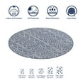 thumbnail image 4 of Beverly Rug Outdoor Rug 6' 7'' Round Patio, Porch, Garden, Blue and White, 4 of 6