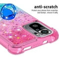 thumbnail image 4 of Phone Case for Redmi Note 10 4G,Case for Redmi Note 10S, Shiny Bling Quicksand Effect TPU Bumper Case with Four Corners Protection Cover for Redmi Note 10 4G/Redmi Note 10S, Pink Blue, 4 of 14