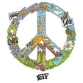 thumbnail image 2 of Men's NEFF Peace and Love  Graphic Tee White 2X Large, 2 of 5