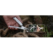 Roxon Spring Assisted Mini Multitool - 13-in-1 Folding Scissors with 9pc Bits Set - Pocket Tool