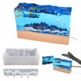 thumbnail image 4 of 1 Juego de molde de silicona para espejo de superficie de agua de mar de olas de mar de montaña Afortunado Sencillez, 4 of 4