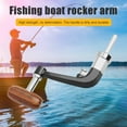 thumbnail image 3 of Wood Knob Metal Spinning Reel Handle Replacement for LINNHUE 1000-4000, 3 of 9