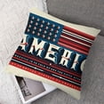 thumbnail image 7 of nygtbtfer Pillow Set of 2 Blue Red White Stripes Stars Throw Pillow Covers Faith Family Freedom American Flag Flower Boot Pillows for Home Sofa Couch Deal of The Day White, 7 of 7