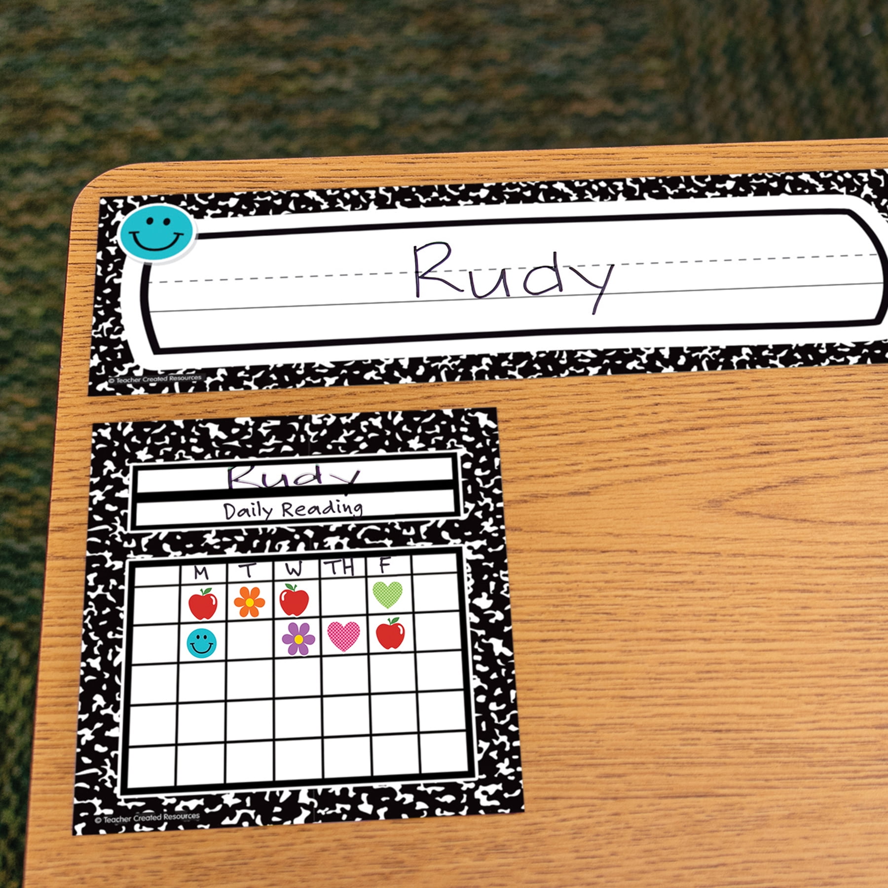 Teacher Created Resources Cool for School Composition Incentive Charts, 36 Per Pack, 6 Packs