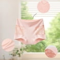 thumbnail image 4 of Bosfbaoi Underwear For Women High-Waisted Boyshort Underwear Floral Lace Panel Seamless Panties, 4 of 8