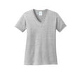 thumbnail image 4 of Port & Company Ladies Core Cotton V-Neck Tee, 4 of 5