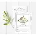thumbnail image 5 of Inkdotpot 30 Fill In StyleBaby Shower Invitation Cards Jungle Animals Gender Neutral Blank Invites, 5 of 7