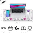 thumbnail image 4 of Floral Beauty in a Personalized Mouse Mat - Premium-Textured & Washable - Non-Slip Base for Smooth Control - Perfect for Wireless Mouse, 31.5x11.8 Inch, 4 of 7