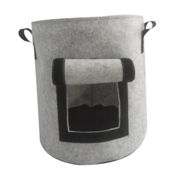 Bolsa de papa Vegetales recipientes de engrosados con mango reforzado planta de bricolaje en la bolsa de de planta multipropósito Gris