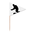 thumbnail image 1 of Sports Skiing Ski Board Player Toothpick Triangle Cupcake Toppers Flag, 1 of 3