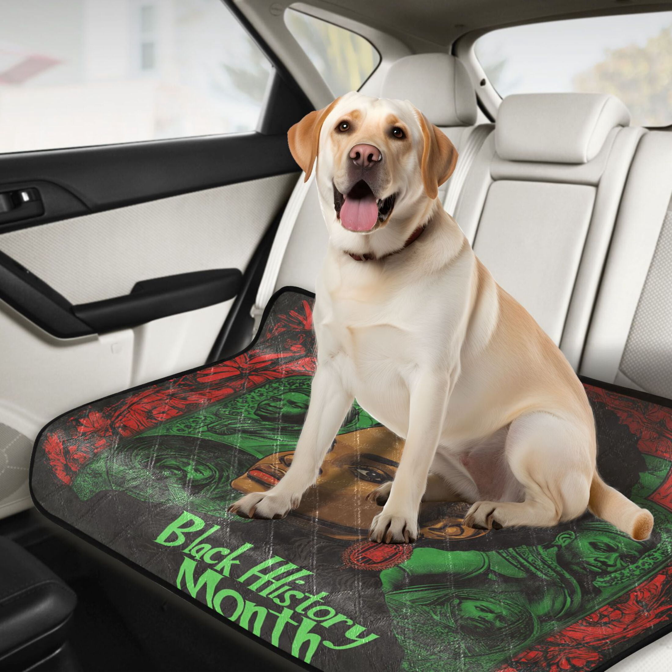 Qxltty Black History Month Pattern Cat litter Pads Pet Set of 2 Diaper Mats Center Anti-leakage Layer Absorbent Soft and Comfortable