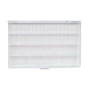 Everything Mary 21 Compartment Plastic Bead Storage Box, Clear, (Single)
