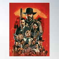 All Members Art Works Of Rdr 1 And 2 Online Game Poster Wall Art, Modern Wall Decor For Living Room Bedroom, 24x36 UNFRAMED