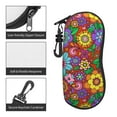 thumbnail image 5 of ZICANCN Sunglasses Soft Case, Colorful Groovy 70s Floral Neoprene Zipper Eyeglass Case for Men Women, 5 of 9