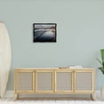 thumbnail image 2 of Beach Foam Rolling Waves Coastal Photograph Jet Black Framed Art Print Wall Art, 2 of 6