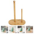 thumbnail image 5 of Wooden Stand Paper Towel Holder with Wood Base for Standard Rolls, 5 of 5