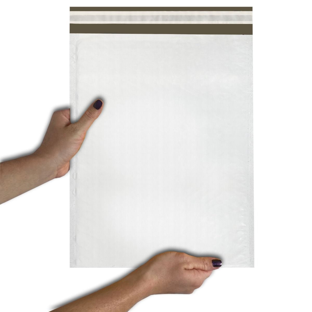Uboxes Poly Bubble Mailers, White, #4 (9.5 x 14.5 in), 100-Count
