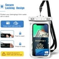 thumbnail image 5 of 2 Pack Waterproof Phone Pouch, Underwater Phone Case Up to 7", Dry Bag for iPhone 16 15 14 13 Pro Plus Max, Galaxy S24 S23 S22 Ultra Pixel, Beach Essentials -Clear, 5 of 14