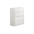 thumbnail image 3 of K-Living Phoebe 4-Drawer Solid Wood Chest in White Lacquer Finish, 3 of 3