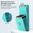 thumbnail image 4 of Phone Case for Samsung Galaxy S21 Ultra 5G Wallet Cover with Credit Card Holder Shoulder Crossbody Strap Long Lanyard Leather Cell Accessories S21ultra 21S S 21 21ultra G5 Women Girls Green, 4 of 15