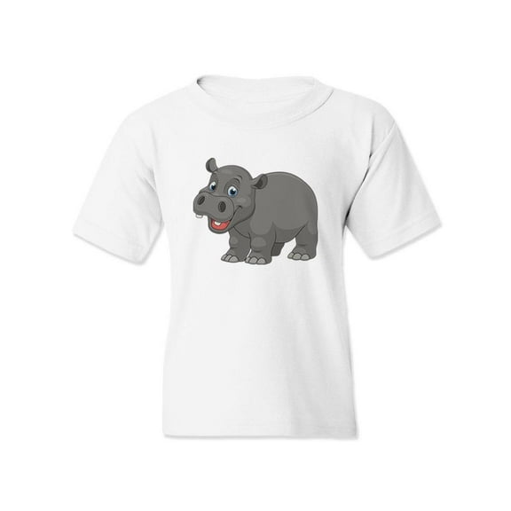 Happy Hippo T-Shirt Juniors -Image by Shutterstock, x-Large