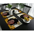 African American Woman Placemats, Eco Friendly Fabric Table Mats