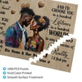thumbnail image 2 of Personalized 1000 Piece Puzzle for African American Couples, I Choose You Black Love 1000 Piece Jigsaw Puzzle with Custom Names – Black Couple Romantic Anniversary or Wedding Gift, 2 of 8
