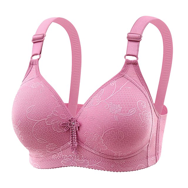 WZXFASHION Soutien-Gorge à Maintien Élevé pour Femmes Bretelles Réglables Couverture Complète Soutien-Gorge Confortable Sans Armature Soutien-Gorge Sans Fil Violet 38