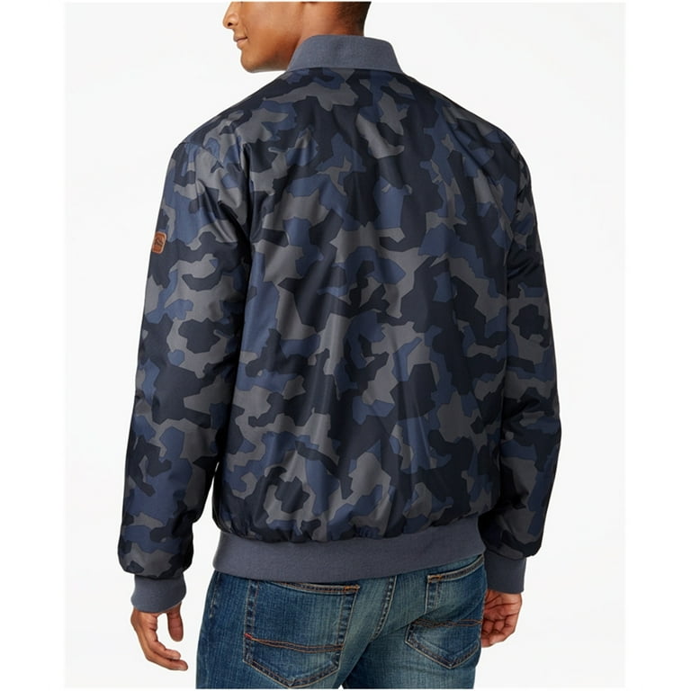 Blue camo 2025 bomber jacket