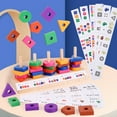 thumbnail image 3 of Bangcool Shape Sorting Block Creative Smooth Geometric Stacking Game Shape Matching Block, 3 of 10